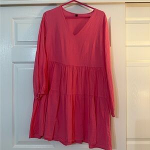 Amazon Women's Long Sleeve Pink Dress